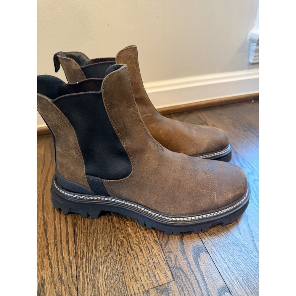 PRADA Suede Chelsea Boot Brown Size US 8 Made In Italy EUC - Picture 2 of 14